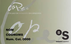 Col�legi de Pedagogs de Catalunya > Serveis  > Nou carnet col�legial