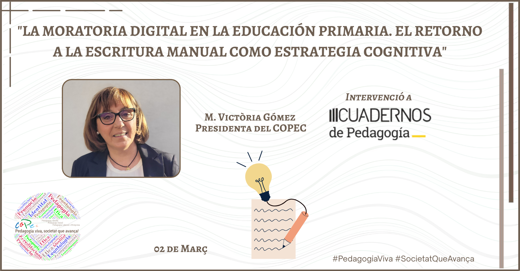 "LA MORATÒRIA DIGITAL A L’EDUCACIÓ PRIMÀRIA", QUADERNS DE PEDAGOGIA - M. VICTÒRIA GÓMEZ