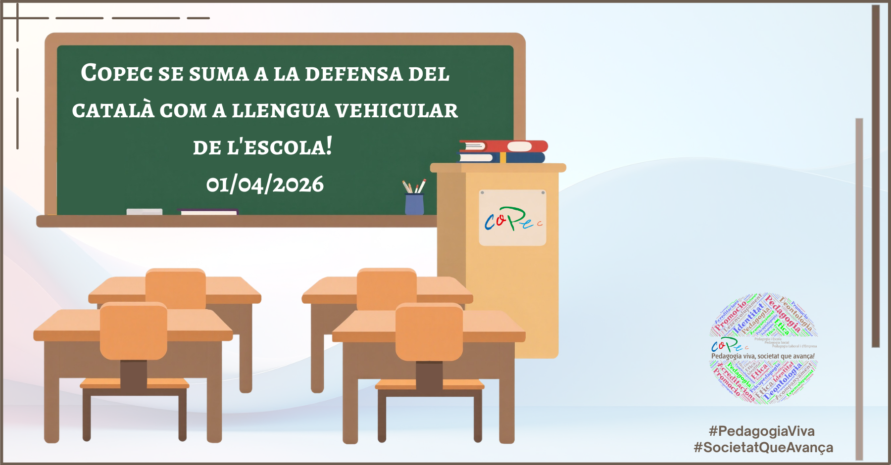 Col·legi Oficial de Pedagogia de Catalunya >  > EL COPEC SE SUMA A LA DEFENSA DEL CATALÀ A L’ESCOLA