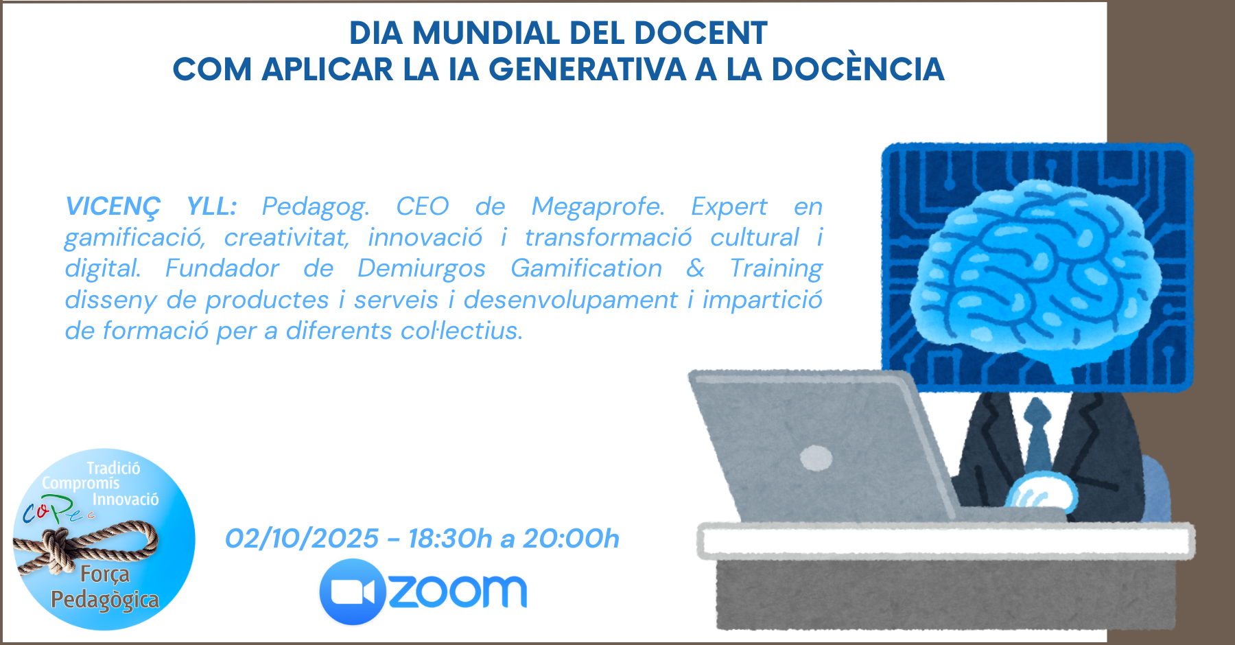 DIA MUNDIAL DEL DOCENT - COM APLICAR LA IA GENERATIVA A LA DOCÈNCIA