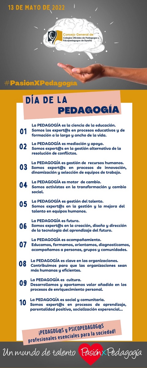 Col·legi Oficial de Pedagogia de Catalunya > > HOY 13 DE MAYO DÍA DE LA PEDAGOGÍA Col·legi Oficial de Pedagogia de Catalunya > > HOY 13 DE MAYO DÍA DE LA PEDAGOGÍA