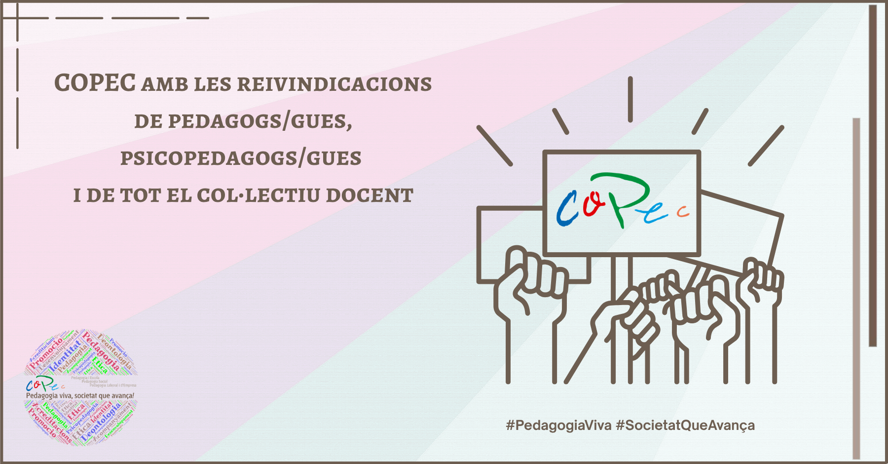 Col·legi Oficial de Pedagogia de Catalunya >  > COPEC AMB LES REIVINDICACIONS DELS PROFESSIONALS DE LA PEDAGOGIA I DE L’EDUCACIÓ!