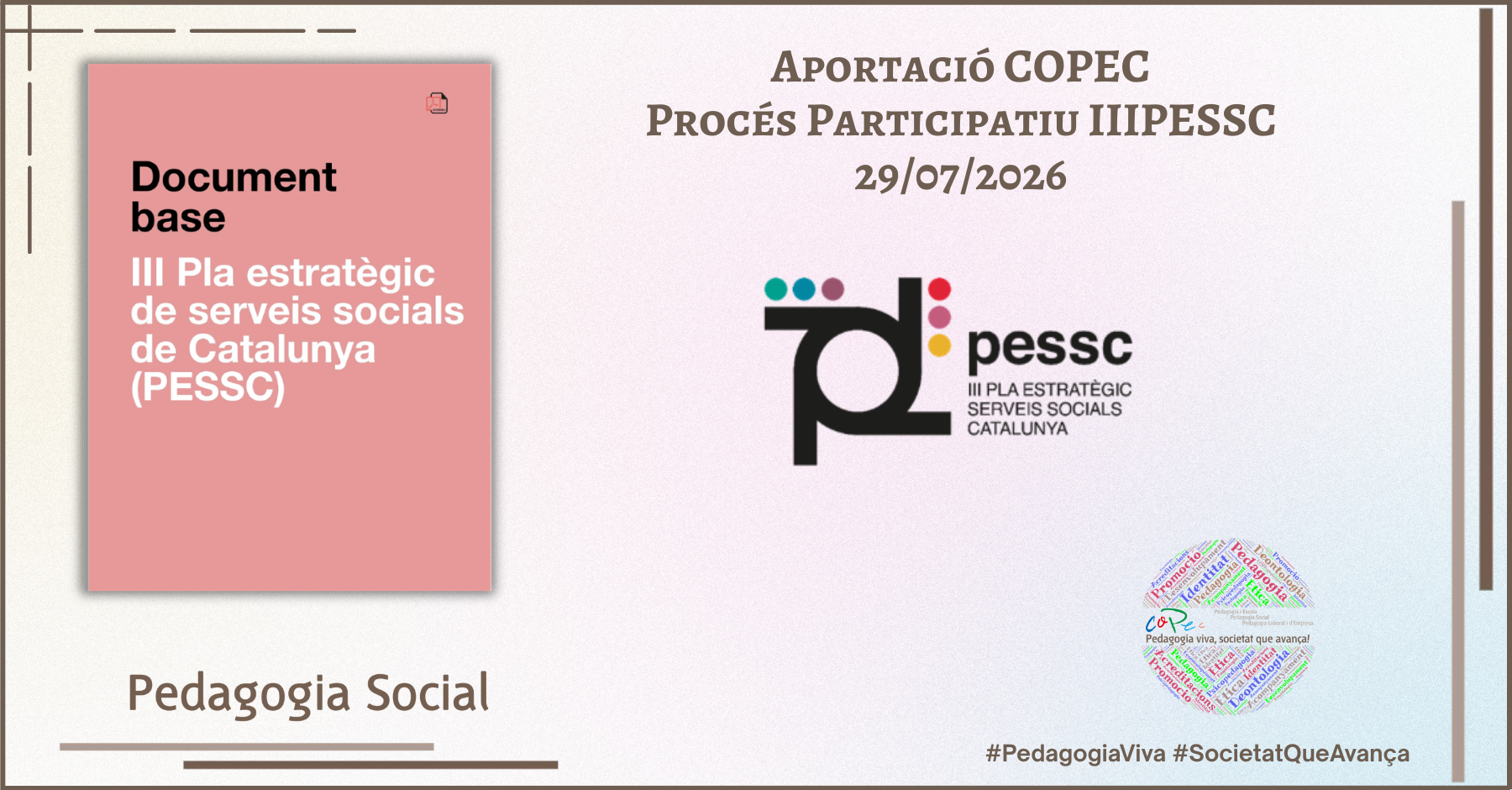 COPEC - APORTACIONS III PLA ESTRATÈGIC DE SERVEIS SOCIALS DE CATALUNYA