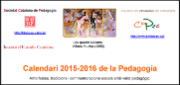 CALENDARIO 2015-2016 DE LA PEDAGOGÍA
