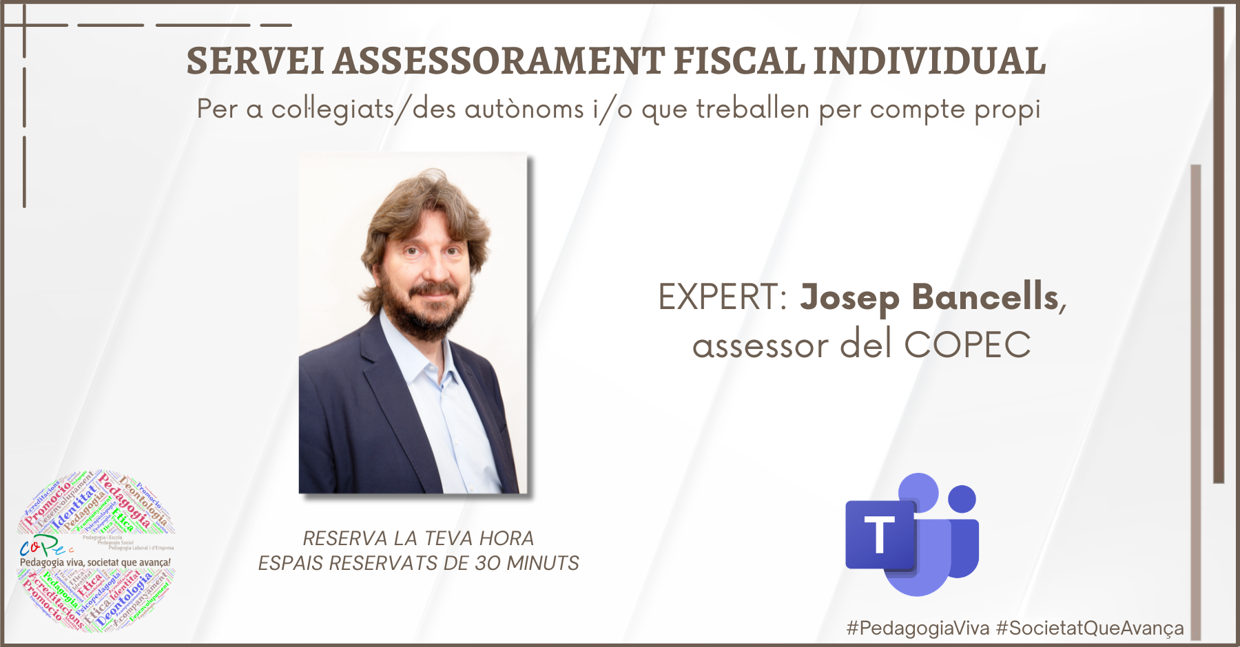 Col·legi Oficial de Pedagogia de Catalunya > SERVICIO ASESORAMIENTO FISCAL INDIVIDUAL -  TEAMS - PENDENT DATA