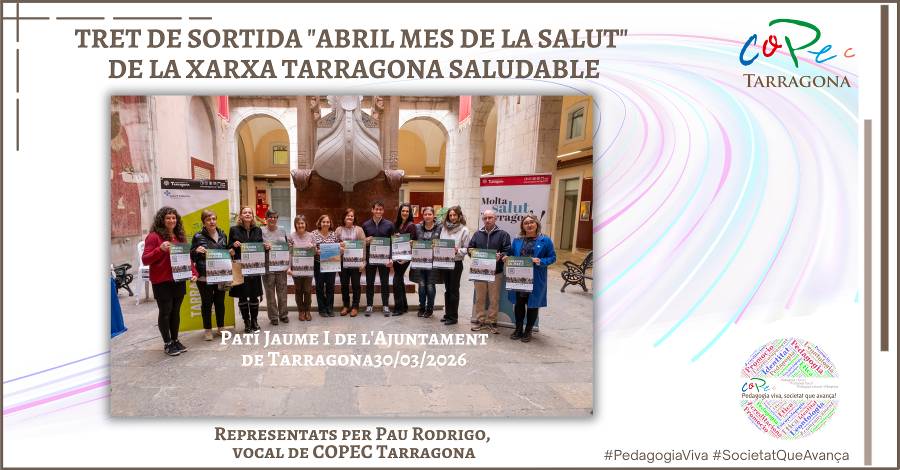 Col·legi Oficial de Pedagogia de Catalunya >  > COPEC TARRAGONA - "ABRIL MES DE LA SALUT" XARXA TARRAGONA SALUDABLE