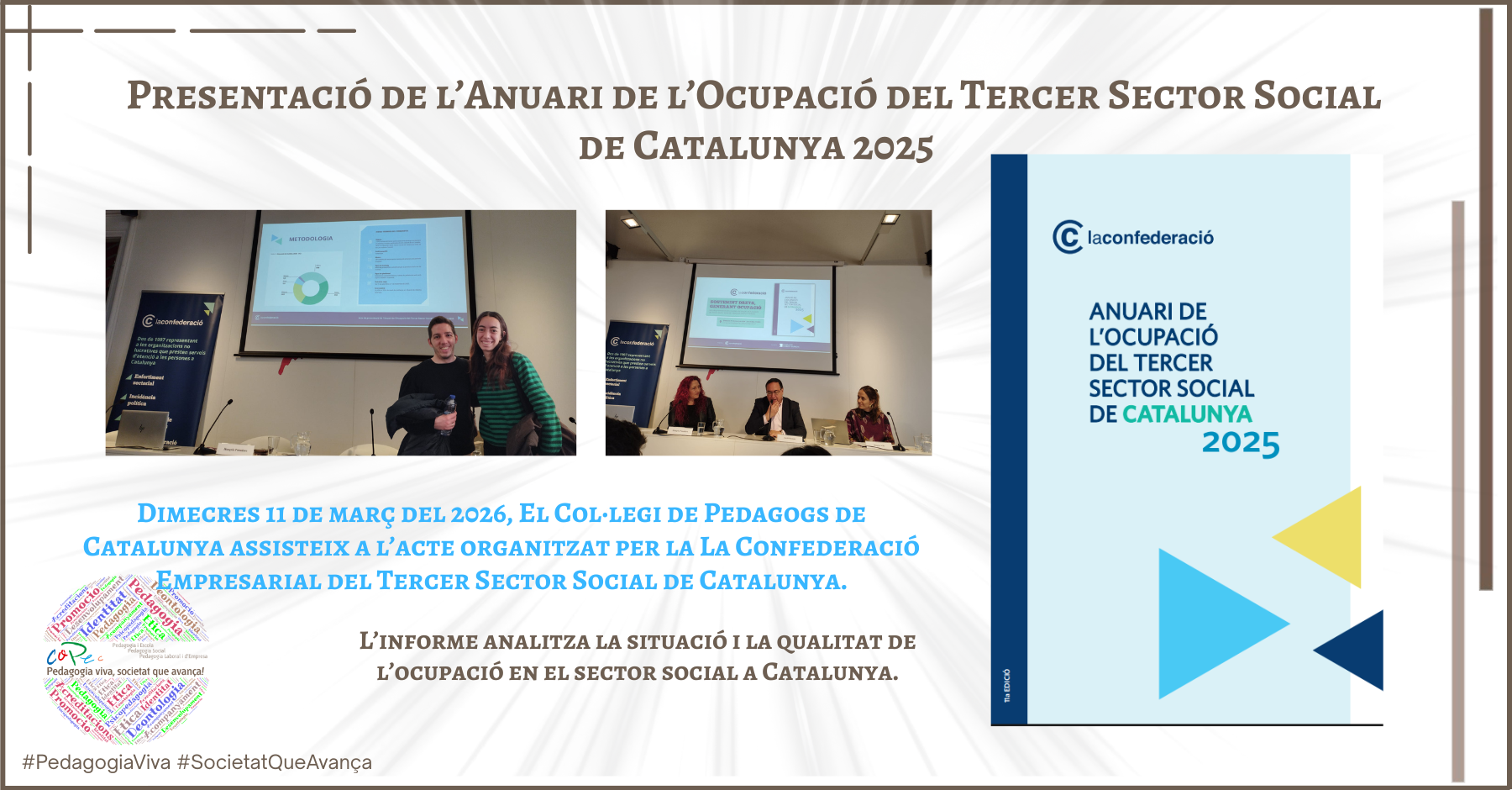ACTO DE PRESENTACIÓN DEL "ANUARIO DE LA OCUPACIÓN DEL TERCER SECTOR DE CATALUNYA" 2025.